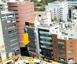 JR目黒駅前ロータリー至近の好立地!地下1階の店舗物件!(重飲食不可)外観
