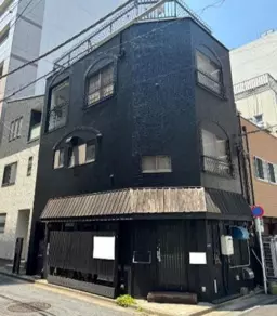 茅場町駅 徒歩2分 桜並木至近 造作無償 1F-3F一棟貸し蕎麦屋居抜き物件 【飲食可】外観