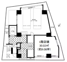 ■京成金町駅 徒歩6分 スケルトン物件 【飲食、コインランドリー業態不可】24時間営業店舗不可外観