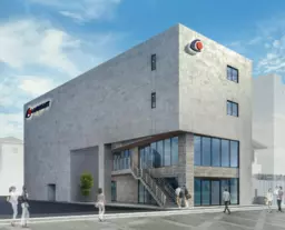 四街道駅 徒歩1分 駅前ロータリー沿いの新築 1Fスケルトン物件 【飲食可】外観