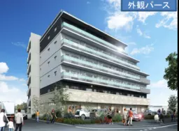 浦和美園駅新築マンション1階120坪大型テナント!一括貸しも✴︎駐車場14台あり!サービス、物販、飲食【重飲食不可】外観