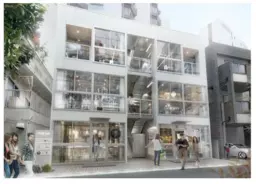 初台駅 徒歩8分 スケルトン物件 【飲食可】新築1階店舗外観