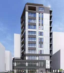 両国駅徒歩1分・駅前ロータリーに面するテナントビル外観
