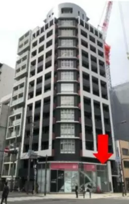 肥後橋駅 徒歩5分 大阪市道南北線沿い角ビル 1Fスケルトン物件 【軽飲食可】外観