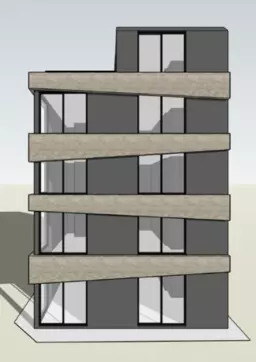 中野駅 徒歩9分 薬師あいロード沿い 2025年12月完成予定新築1階店舗外観