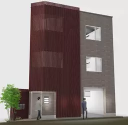 天神橋筋六丁目駅 徒歩4分 2025年7月新築 1-3F一棟貸しスケルトン物件 【飲食可】外観