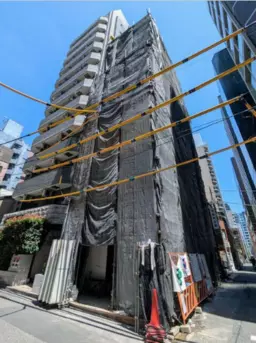 御成門駅 徒歩2分 新築・路面・一棟スケルトン物件 【店舗・重飲食可】B1F・1F【事務所】2F~7F外観