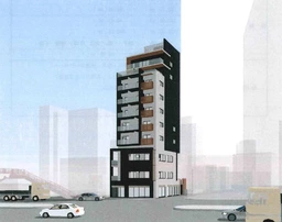 新築物件、笹塚10号通り商店街入口、視認性に優れる、2面間口、信号待ちの滞留有外観