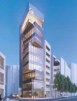 渋谷駅 徒歩7分 公園通り沿い角地 2026年12月竣工 1Fスケルトン物件【飲食可】外観