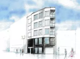 中野駅 徒歩5分  大久保通り沿い 1階外観