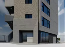 広尾駅 徒歩6分 明治通り沿い 2026年4月末竣工予定 1Fスケルトン物件【軽飲食可】外観