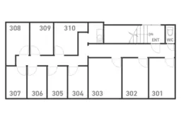 【貸店舗・レンタルサロン】堺市三国ヶ丘駅から徒歩2分の好立地のレンタルオフィス（304号室）外観