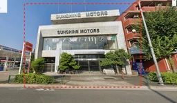 目白通り沿い！全面ガラスのため視認性の高い建物です！ロードサイド店舗ビル（1・2階一括）◆自動車販売・スーパー等相談可能外観