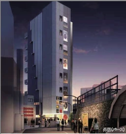 JR代々木駅東口徒歩1分！1階路面店舗！天井高3.5メートル（躯体）外観