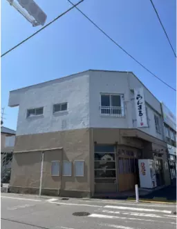 1階:居酒屋居抜き(スケルトン相談)・2階事務所・駐車場4台外観