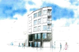 中野駅 徒歩6分 中野五差路角 2025年12月新築 2Fスケルトン物件 【軽飲食可】外観