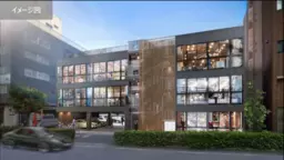 蕨駅 徒歩2分 スケルトン物件　2026年6月竣工予定　新規1～3階テナント募集　外観