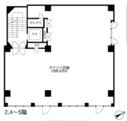 ■銀座駅 徒歩2分 スケルトン物件 【飲食不可】