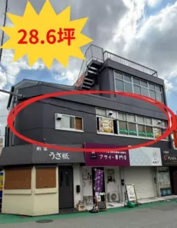 石橋阪大前駅 徒歩1分 2F 韓国料理店居抜き物件 【重飲食可】外観