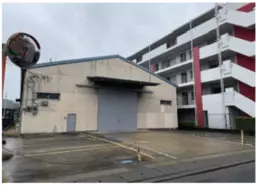 【FH1210】武蔵新庄10分　約200坪平屋倉庫　前面駐車場有外観