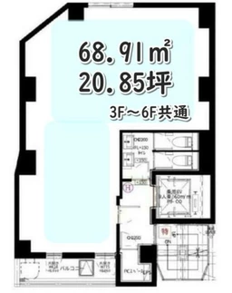 ■麻布十番駅 徒歩1分 スケルトン渡し予定(現況引渡相談可) 【飲食可】