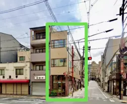 祇園四条駅 徒歩9分 東山安井交差点の角地 1-3F一棟貸しスケルトン物件 【飲食可】外観
