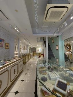 トアウエスト路面・一棟賃貸｜高級感ある物販店内装あり