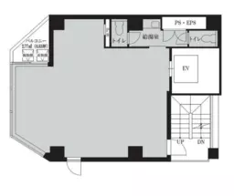 ■内幸町駅 徒歩2分 現況:その他【サービス店舗相談可(ガスなし) 、エントランス全日7時～21時開放】