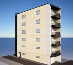 今出川駅 徒歩4分 2026年8月竣工 1Fスケルトン物件 【飲食不可】外観