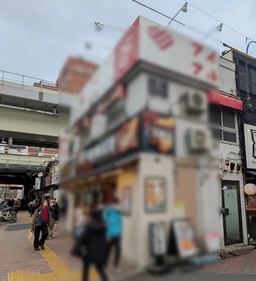 【飲食可】亀戸駅北口徒歩1分！交差点角ビル2F物件！外観