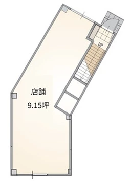 駅近の好立地　「三国」駅 徒歩3分　リバーサイドカフェやバーにもおすすめ　事務所利用可　重飲食もご相談ください外観