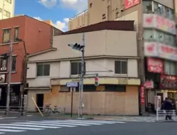 町屋駅 徒歩2分 サンパール通り沿い　1～2階　角地　路面店　【飲食可】外観