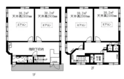 ■神谷町駅 徒歩7分 現況:事務所仕様物件【教室・塾等・研修所・会議室 業種応相談（飲食・民泊・転貸不可）】外観