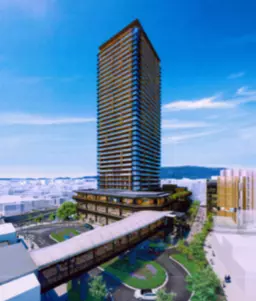 千里丘駅 徒歩1分 2027年8月竣工予定 1F〈103区画〉スケルトン物件 【重飲食可】外観