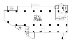 ■伊勢原駅 徒歩10分 前テナント:倉庫業 内装現況渡し【軽飲食可】外観