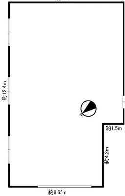 貸倉庫·事務所·ガレージ　約28.6坪!外観