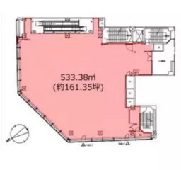 新宿三丁目駅 徒歩1分 8F スケルトン物件 【飲食不可】