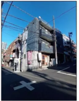 不動前駅徒歩1分・重飲食可1階路面店｜角地で視認性良好な約9.5坪店舗外観