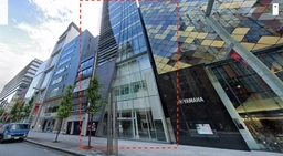 中央通り沿いの大型店舗です！（空中階の出入り口は裏手になります）重飲食相談可能。 飲食店の場合は用途変更が必要になります外観