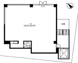 北参道駅 徒歩5分 1F スケルトン物件 【飲食不可】
