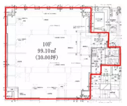■銀座駅 徒歩5分 10F 現況:事務所仕上げ 【飲食不可】外観