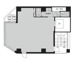 ■内幸町駅 徒歩2分 9F 現況:事務所仕様 【サービス店舗相談可(ガスなし)、エントランス開放：全日7時～21時】外観