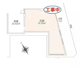 ■小台駅 徒歩2分 1F スケルトン物件 【飲食店可（重飲食・軽飲食）、営業時間要相談】外観