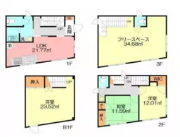 ■腰越駅 徒歩2分 B1F〜3F 現況:その他 その他居抜きなど物件 【飲食相談、簡易宿泊施設の運営におすすめ】