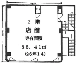 【美容室居抜き】駅徒歩１分　高島屋至近、視認性もある物件です（賃料ご相談）/外観