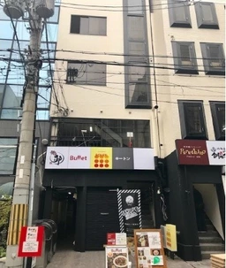 肥後橋駅 徒歩2分 2階カレー店居抜き物件 【飲食可】外観