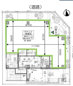 【新築】高級民泊施設の１階テナント　恵美須町徒歩8分！インバウンドエリア外観