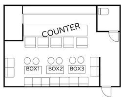 東心斎橋2丁目エリア　10坪/B1F　コンカフェ居抜