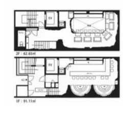 ■関内駅 徒歩5分 1F〜2F 現況:その他 その他居抜きなど物件 【軽飲食可】