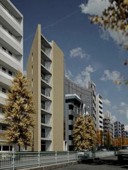 目黒通り沿い　26年2月竣工【カフェ等軽飲食相談可】外観